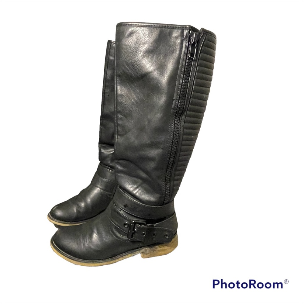 Aldo Solvay black Moto riding boots size 7.5